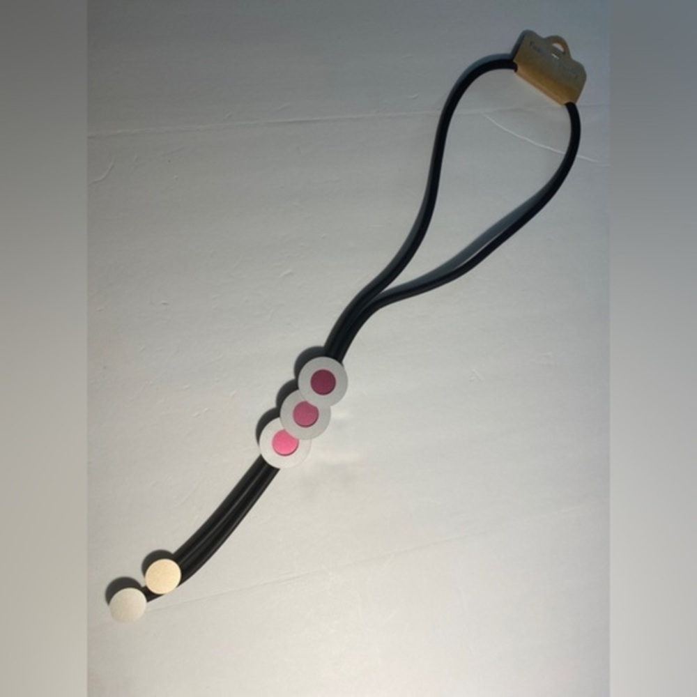 Long Statement Necklace Women’s Pink Round‎